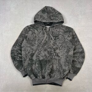 Fox Gray Graphic Hoodie